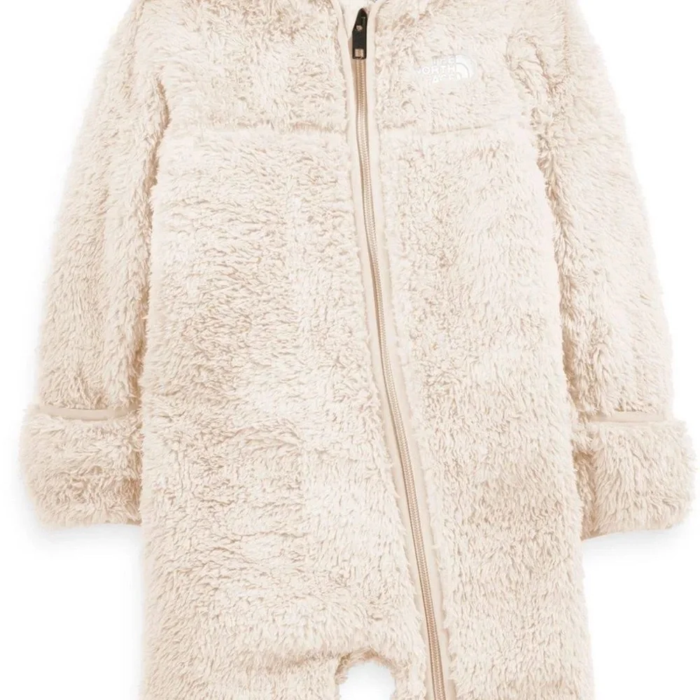 The North Face Cream Fleece Baby Onesie